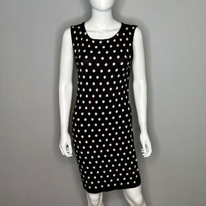 Alice + Olivia Polka Dot Knit Sleeveless Dress - NWT